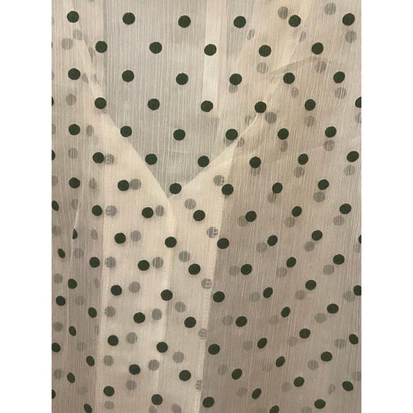 Renee C women’s sheer blouse with button up front and tie size small - Picture 5 of 9